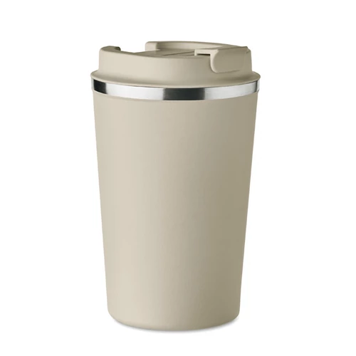 Duplafalú pohár, 350 ml, bézs