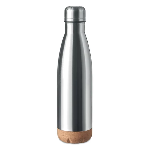 Duplafalú palack 500 ml, ezüst