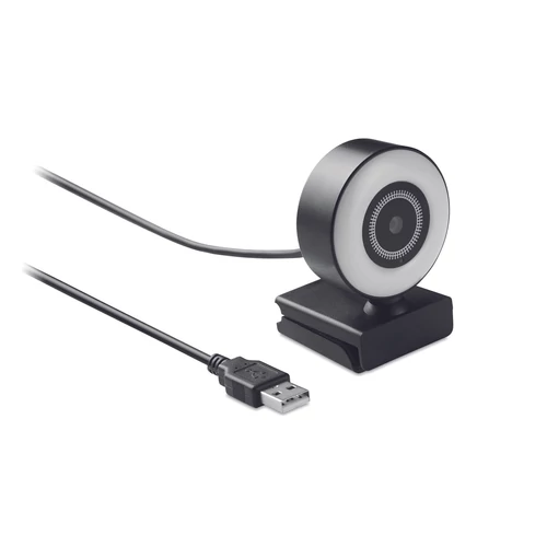 Lagani 1080P HD webkamera + fénygyűrű, fekete
