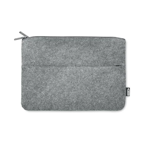 TOPLO RPET filc cipzáras laptoptáska, szürke
