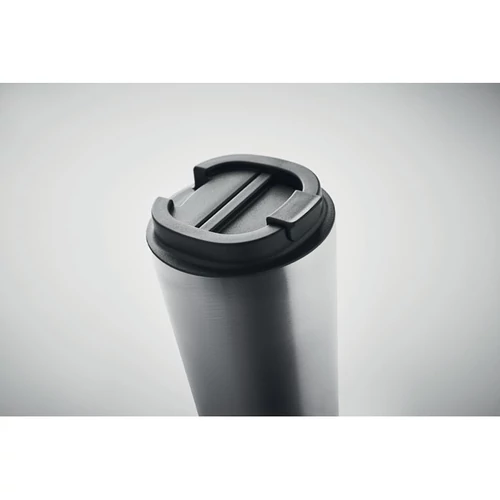 BRACE + Duplafalú pohár 510 ml, matt ezüst