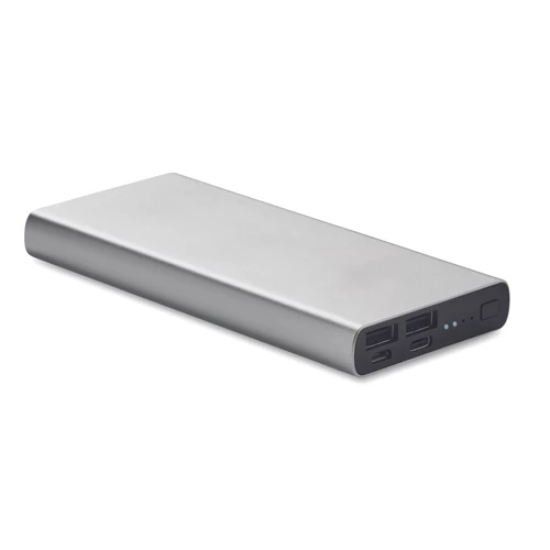 POWERFLAT 10C 10000 mAh powerbank, matt ezüst