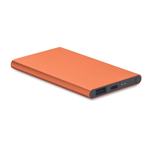 POWERFLAT C 4000 mAh powerbank, C csatl., narancssárga