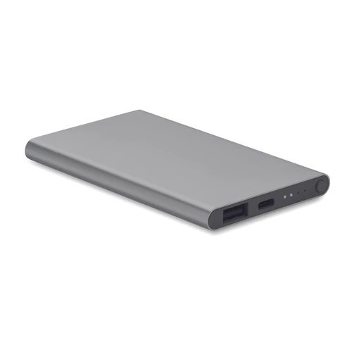 Powerflat c 4000 mAh powerbank, C csatl., titániumszürke