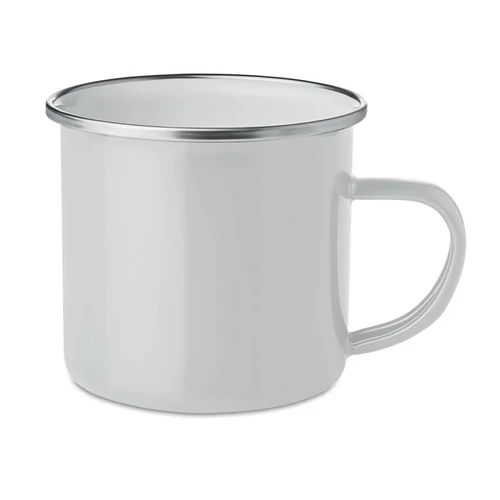 PLATEADO Zománcozott szublm.bögre 350ml, fehér