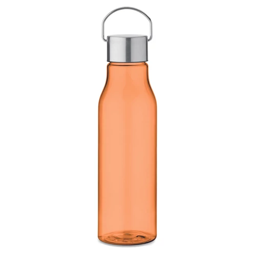 VERNAL RPET palack, acél fedél 600 ml, áttetsző narancssárga
