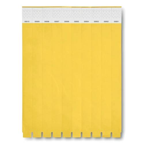 TYVEK Tyvek® rendezvény karszalag ív, sárga