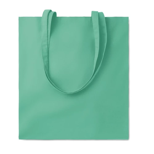 COTTONEL COLOUR + Pamut bevásárlótáska, 140 g, mentazöld