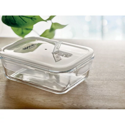 PRAGA LUNCHBOX Üveg uzsonnás doboz, 900 ml, áttetsző