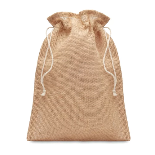JUTE MEDIUM Közepes juta tasak 25x32 cm, bézs