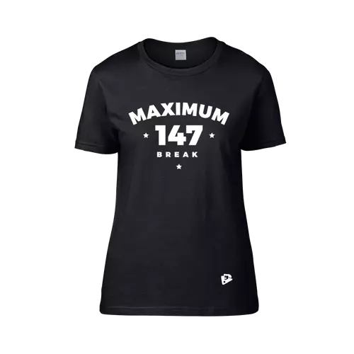 Női kereknyakú póló, fekete – MAXIMUM 147 BREAK