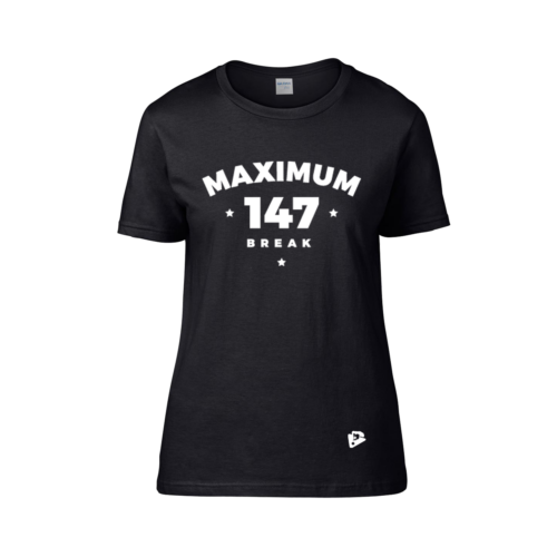 Női kereknyakú póló, fekete – MAXIMUM 147 BREAK