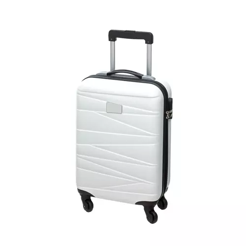 PADUA gurulós utazó bőrönd, fehér