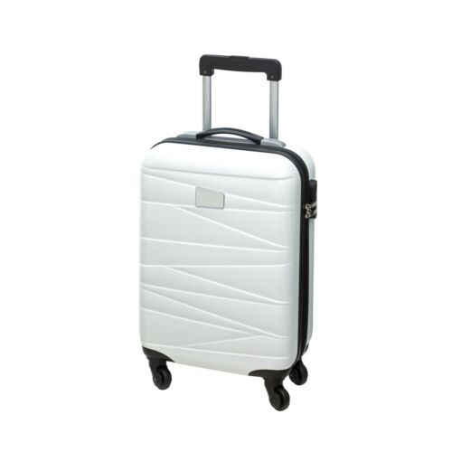 PADUA gurulós utazó bőrönd, fehér