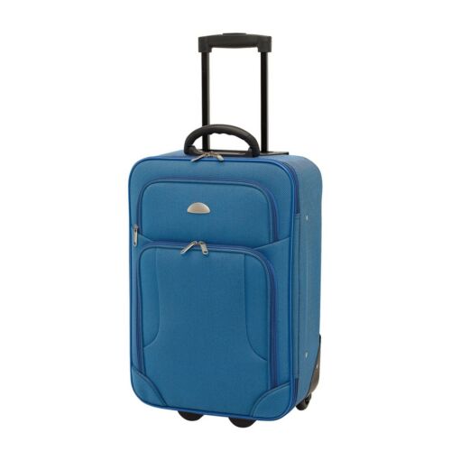 GALWAY gurulós bőrönd, kék