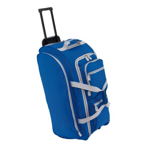 9P gurulós utazó táska, kék, szürke