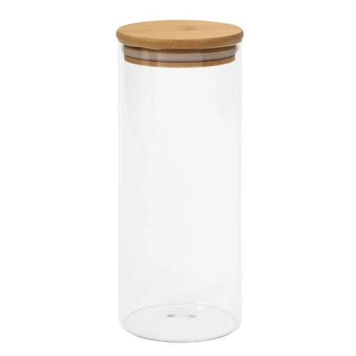 ECO STORAGE L üveg tároló, kapacitása: kb. 850 ml, átlátszó, barna