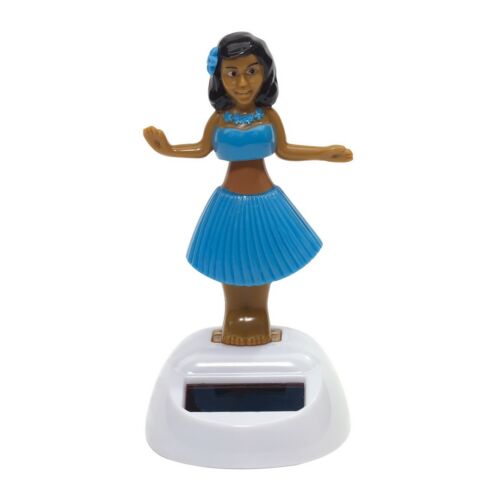 HULA napelemes táncoló figura, kék