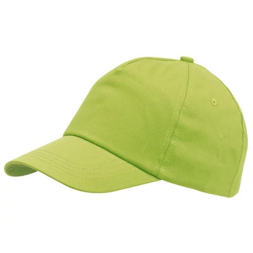 KIDDY WEAR 5 paneles gyermek baseball sapka, világoszöld