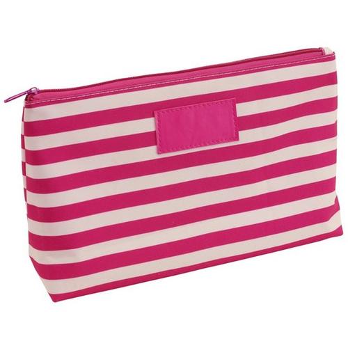 STRIPY piperetáska, rózsaszín, bézs