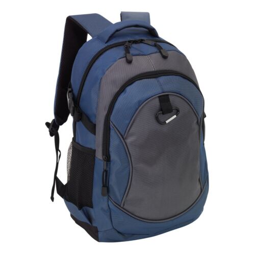 HIGH-CLASS hátizsák, kék, szürke