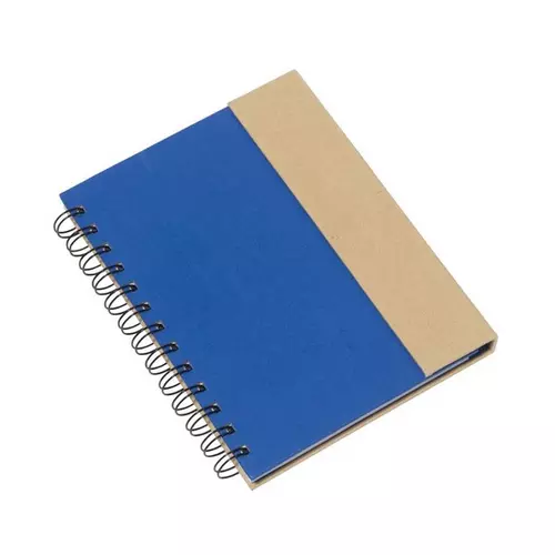 MAGNY újrahasznosított jegyzetfüzet, kék, natúr