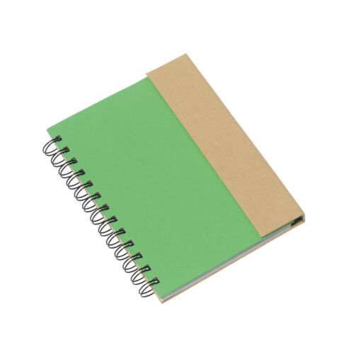 MAGNY újrahasznosított jegyzetfüzet, zöld, natúr