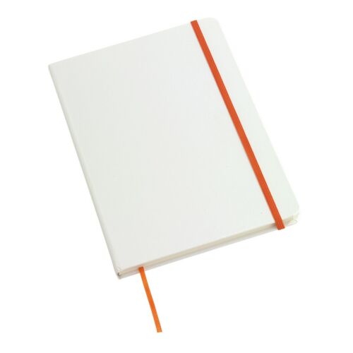 AUTHOR A5-ös jegyzetfüzet, fehér, narancssárga