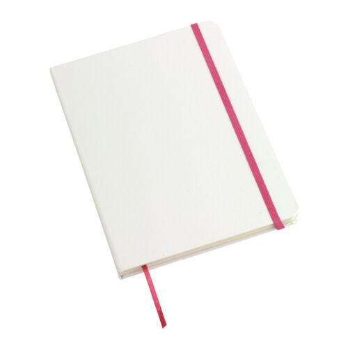 AUTHOR A5-ös jegyzetfüzet, fehér, rózsaszín