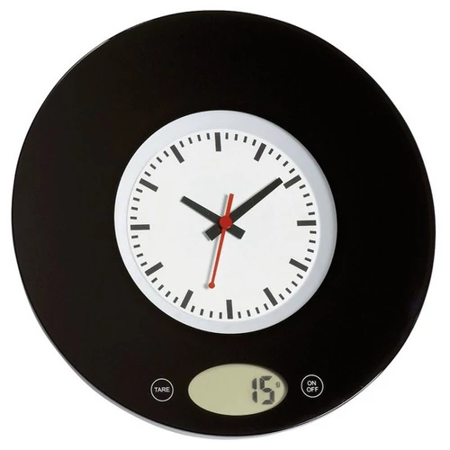 TIME digitális konyhai mérleg, fekete