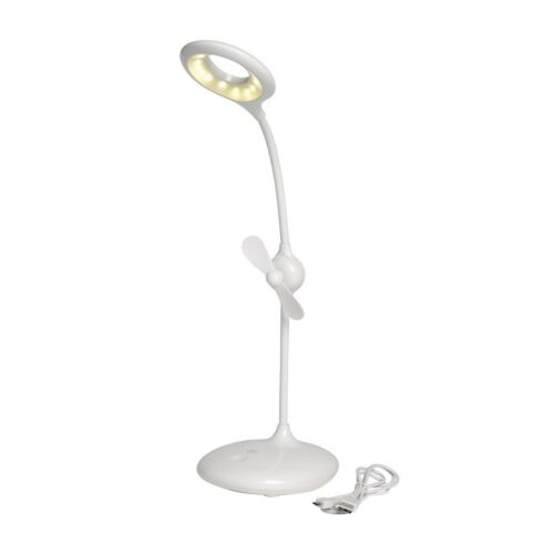 FRESH LIGHT USB-s lámpa ventilátorral, fehér