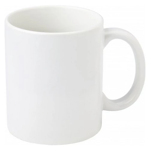 Szublimációs porcelán bögre, 325 ml, fehér