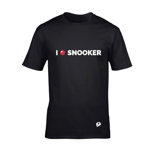 Férfi kereknyakú póló, fekete – I LOVE SNOOKER