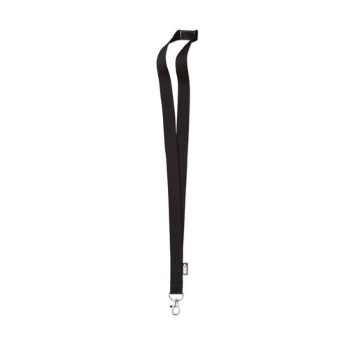 LANY RPET RPET nyakpánt, 20 mm széles, fekete