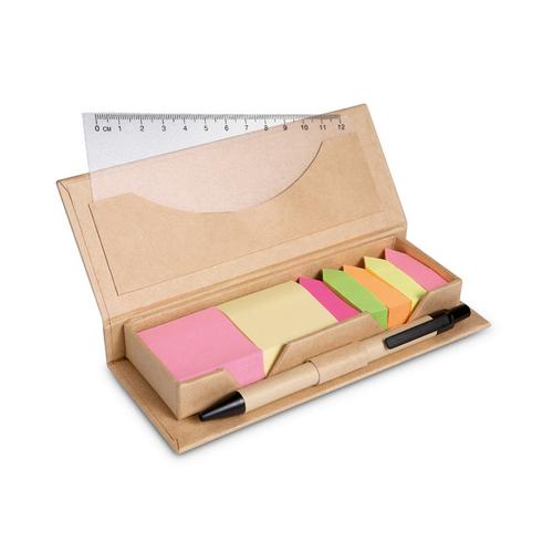 STIBOX Irodai szett papír dobozban, beige