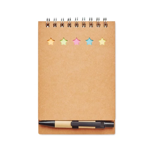 MULTIBOOK Jegyzetfüzet tollal és jelölők , beige