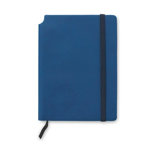 SOFTNOTE A5 vonalas PU borítós notesz, kék