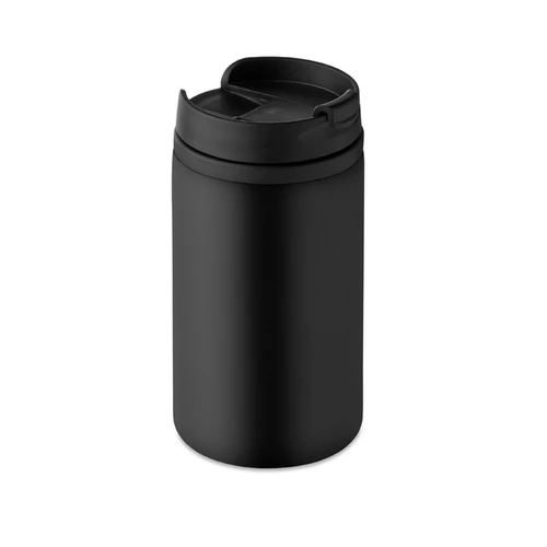 FALUN Duplafalú úti bögre, 250 ml, fekete