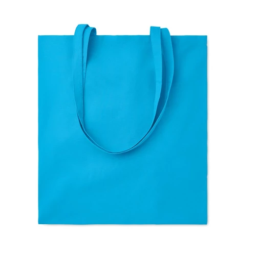 COTTONEL COLOUR + Pamut bevásárlótáska, 140 g, türkiz