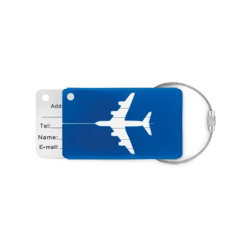 FLY TAG Alumínium bőröndcímke, királykék
