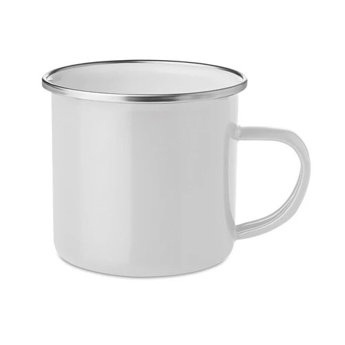 PLATEADO Zománcozott fém bögre 350 ml, fehér
