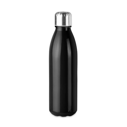 ASPEN GLASS Üveg palack, 650 ml, fekete