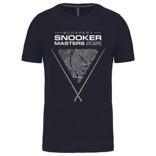 Budapest Snooker Masters póló, fekete - DESIGN 2