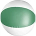 Strandlabda, PVC, zöld